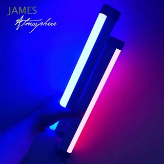 JAMES Portátil Luz de relleno LED Lámpara RGB Varita de luz para video Luz LED de mano Decoración de habitación Transmisión en vivo Alimentado por USB Dormitorio Recargable Luces de ambiente Lámpara colorida para selfies