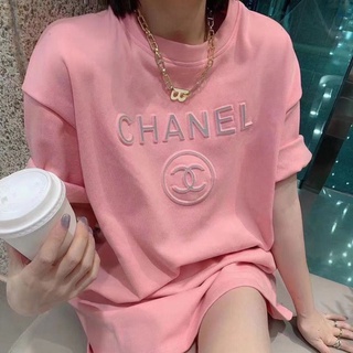 las mujeres de manga corta t-shirt de algodón verano coreano suelto tridimensional letra redonda elegante casual top