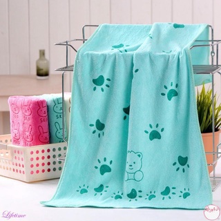 Cute Baby Cartoon Animal Heart Print Bath Towel Absorbent Drying Swimwear Baby Cotton Kids Towels (4)