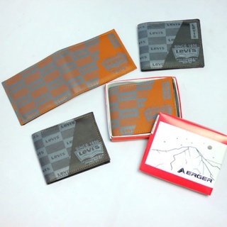 Cartera de hombre - cartera + caja de cuero sintético plegar dos elegantes cartera multitarjeta