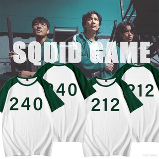 Squid Game T-shirt Cosplay Short Sleeve Unisex Tops Round Six Casual Loose good stuff
