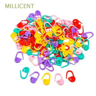 millicent nuevos marcadores titular mezcla color aguja clip bloqueo puntada mini tejer 100pcs plástico de alta calidad artesanía crochet/multicolor