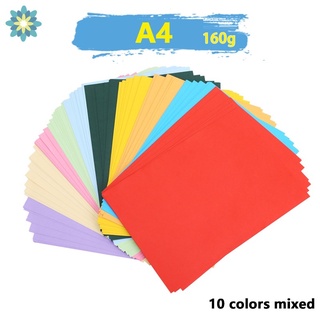 100 hojas de papel de color A4 copiadora de papel artesanal papel de impresión colorida papel con 10 colores grandes papel de color Origami JP6