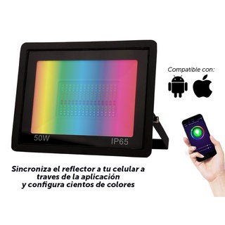 Reflector Inteligente Multicolor con Wifi Smart Alexa Google Home