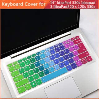 Cubierta del teclado para Lenovo 14" Ideapad 330s Ideapad 3 IdeaPad320 s 120s 330c 320-14ISK Slim 3 Slim 5i cubierta de teclado de silicona suave, teclado película protectora