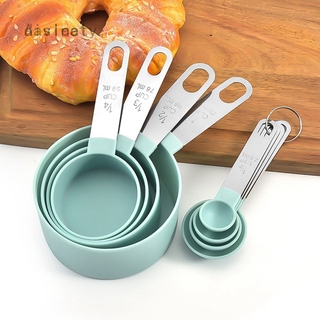 4 pzs cuchara medidora de acero inoxidable para hornear herramientas de cocina con escala (1)