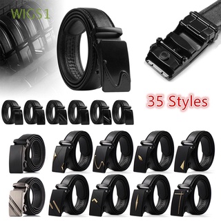 wigs1 cinturones de cuero de alta calidad de los hombres de la moda cinturón de cintura automática hebilla de lujo correa de cintura cinturón de trinquete