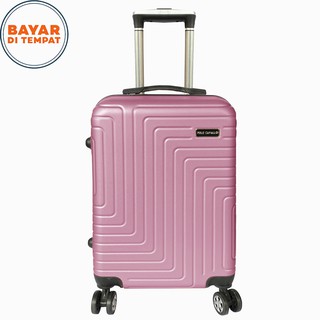 ¡Envío gratis! Polo MILANO fibra maleta cabina 20 pulgadas Anti-rotura maleta de viaje TC23 - rosa