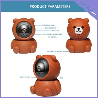 lindo oso 2mp wifi cámara hogar ip cámara de seguridad inalámbrica 360 girar