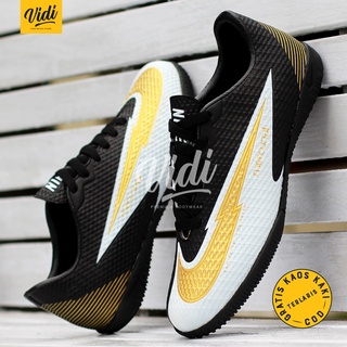Nike Mercurial Vapor 13 Academy negro blanco oro IC Futsal zapatos (2)