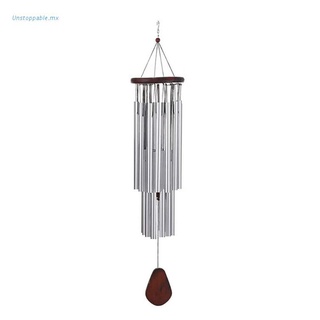 UNS 27 tubos hechos a mano grandes campanillas de viento para al aire libre afinado colibrí campanas calmantes melódicos tonos profundos decoración