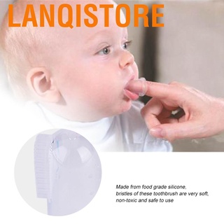 Cepillo De Dientes De Silicona Para Bebé Con Estuche/Lengua/Cavidad Oral Limpia (4)