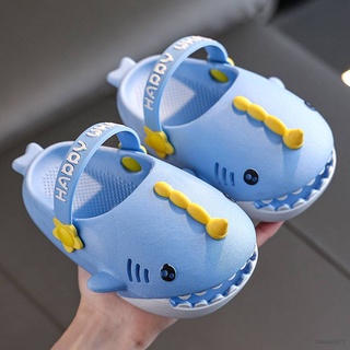 1-8 Años De Edad Zapatillas Para Niños crocs Sandalias Niñas Baño Exterior Antideslizante Tiburón Bebé Zapatos De Playa (1)
