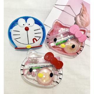 Caja De Jabón Portátil De Viaje De Dibujos Animados Hello Kitty Soporte De Almacenamiento De Platos Plástico Baño Transparente Filtrable (1)