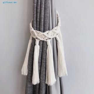 giftsuc - hebilla ligera para cortina tejida a mano, cuerda, respaldo decorativo, fácil de usar para el hogar