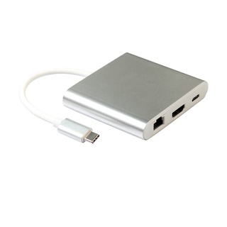 [upstartshop] TYPE-C cuatro en uno Multi-función extensor RJ45 puerto + convertidor USB