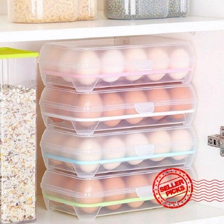 uso diario caja de huevos 15 rejillas de preservación de la cocina caja de almacenamiento de picnic portátil caja de plástico a2l1