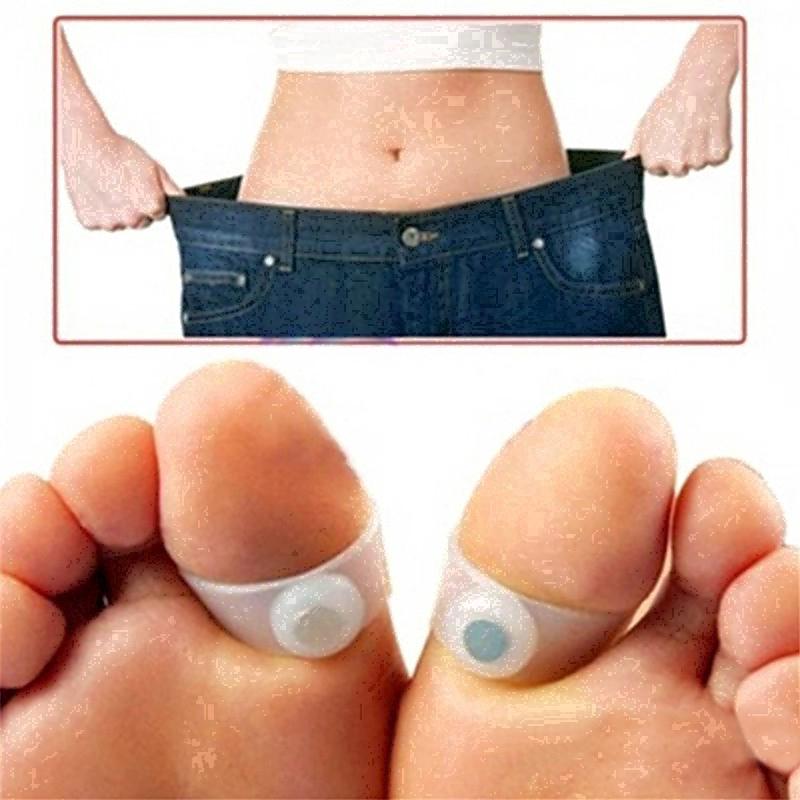 quemador de grasa pérdida de peso anillo de silicona magnético de acupresión anillos de masaje de pies adelgazante eficazmente reducir en el cuerpo (1)