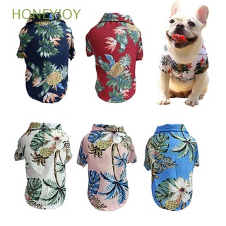 honeyjoy coco mascotas camisas playa verano perro camisas pequeñas medianas y grandes perros impresión árbol ropa transpirable hawaiian/multicolor