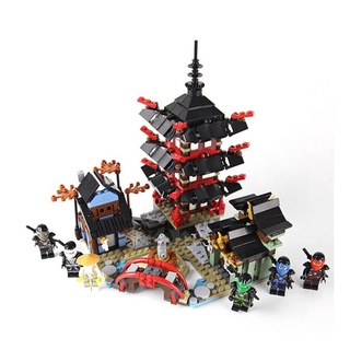 ninja templo modelo bloques de construcción lego ninjago compatible montar ladrillos niños juguetes educativos regalos creativos ninjago (4)