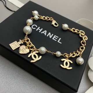 Pulsera Chanel para mujer, pulsera colgante de alta calidad, regalo de cumpleaños para niña, oro