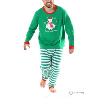 NQ Family-Traje De Pijama De Navidad , Cuello En O , Manga Larga , Camiseta Con Impresión (4)