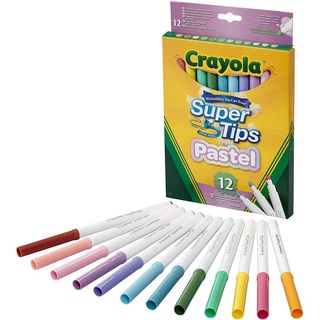 Crayola Supertips Cónica Pastel Edición Especial 12 Plumones