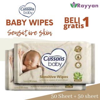 Cussons Baby toallitas Sensitive 50s comprar 1 obtener 1 gratis/bebé tejido húmedo (1)
