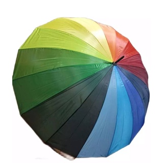 Paraguas de golf MOTIF RAINBOW PELANGI 16 dedos calidad (3)