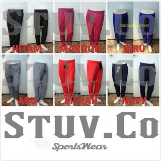 Pantalones de JOGGER largos pantalones de chándal logotipo de los hombres de las mujeres deportes JOGGING Run gimnasio FITNESS (1)