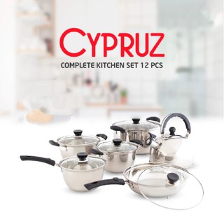 Cypruz - juego completo de utensilios de cocina (12 unidades)