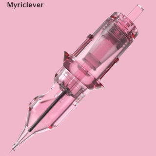 [myriclever] 5/10 piezas 1001rl tatuajes pluma máquinas seguras desechables 0.30 mm rosa sola agujas. (1)