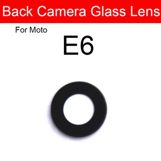 Lente de vidrio de cámara trasera trasera para Moto Motorola E4 E5 E6 X4 Play Plus lente de cámara exterior lente de cámara grande cubierta de vidrio (7)