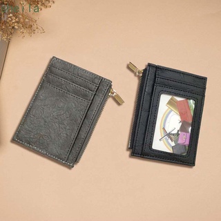 SHEILA Men Short Wallet Fashion Coin Purse Business Card Holder Mini Money clip Casual Multi Card Pockets PU Leather Credit Card Clip ID Card cover/Multicolor