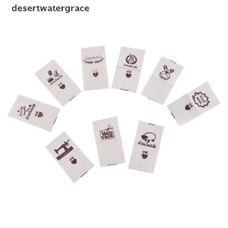 desertwatergrace 100 pzs etiquetas de tela hechas a mano para manualidades diy dwg
