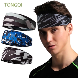 TONGQI diadema para el cabello gimnasio camuflaje sudor banda elástica hombres cabeza banda deportes estiramiento (1)