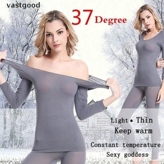 [vastgood] Winter Thermal Underwear Warm Set Long Johns Seamless Thermal Underwear Set Warm .