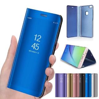 Samsung Galaxy M31 M11 M21 funda Flip espejo chapado en cuero carcasa teléfono Samsung M31 cubierta soporte