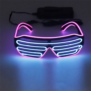 [inventario disponible] gafas para persianas el lentes emisores de luz fría props de dos colores emisor de luz led gafas atmósfera gafas 80s