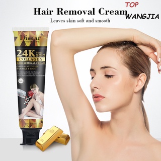 top 100ml crema de depilación suave calmante seguro muslos removedor de pelo para las mujeres