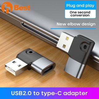 Envío USB2.0 A Tipo C OTG Adaptador Para Macbookpro 90 Codo Xiaomi USB Cable Convertidor beautyy7