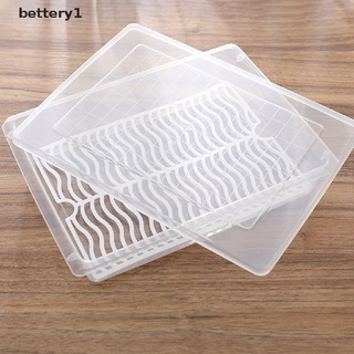 Bettery1 Food Fresh Storage Box Container Kitchen Fridge Organizer Case Drain Plate Tray