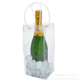 GLYNNIS cubos de hielo caliente portador de vino accesorios de vino enfriadores de vino cubo botella enfriador de verano plegable cerveza bolsa de hielo/Multicolor (3)
