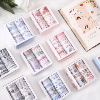 10 unids/set colorido cinta de enmascaramiento diario Scarpbooking DIY decoración Washi cinta etiqueta etiqueta planificador escuela papelería oficina