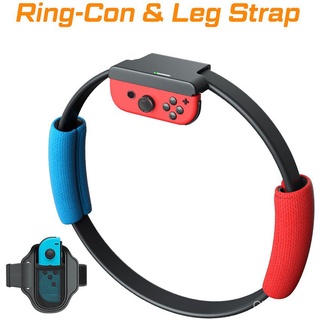 Auténtico En stock Ring Con for Nintend Switch Fitness Ring Fit Adventure Game Set Adjustable Leg Strap Sport Band Ring-Con Anti-Slip Grips (1)