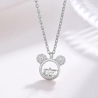 Collar de Mickey Mouse plateado para mujer S925 (3)