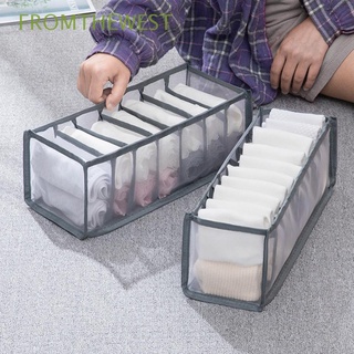 FROMTHEWEST Foldable Storage Box Home Organizer Drawer Divider Underpants Dormitory Wardrobe Closet Household Socks Bra Underwear Save Space Compartments