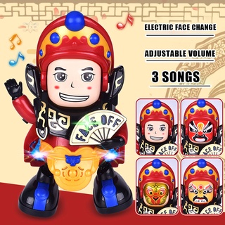 cambiar la cara robot juguetes para niños robot juguete con luces led intermitente y música inteligente interactivo electrónico juguete de canto