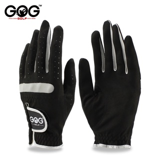 pack 1 guante de golf para hombre mano izquierda mano derecha micro fibra suave transpirable antideslizante guantes de golf hombres color negro