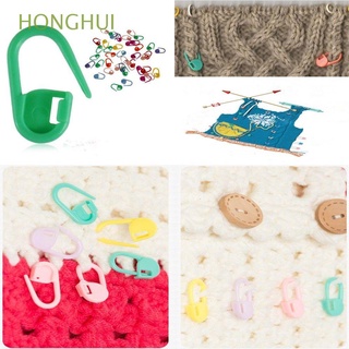 honghui new markers titular mix color craft crochet bloqueo stitch mini tejer 100pcs plástico de alta calidad clip de aguja/multicolor